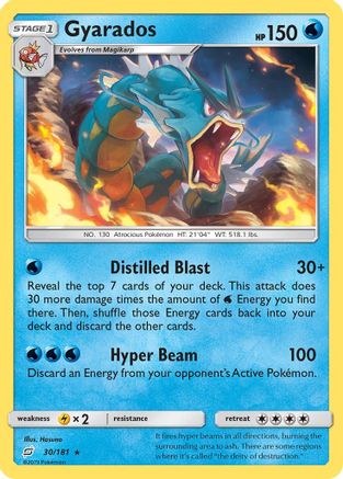 Gyarados (TEU-030) (Reverse Holofoil)