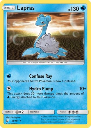 Lapras (TEU-031) (Reverse Holofoil)