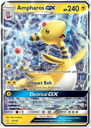 Ampharos GX (TEU-043) (Holofoil)