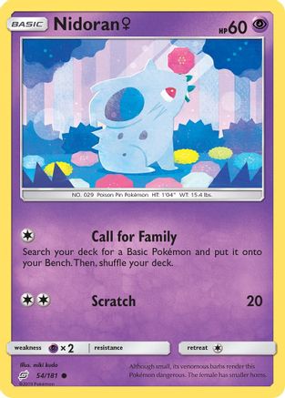 Nidoran F (TEU-054) (Reverse Holofoil)