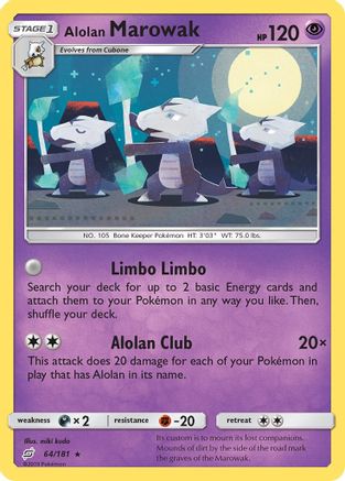 Alolan Marowak (TEU-064) (Reverse Holofoil)