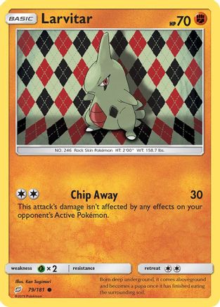 Larvitar (TEU-079) (Reverse Holofoil)