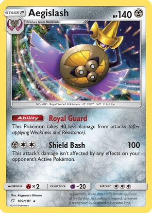 Aegislash (TEU-109) (Reverse Holofoil)