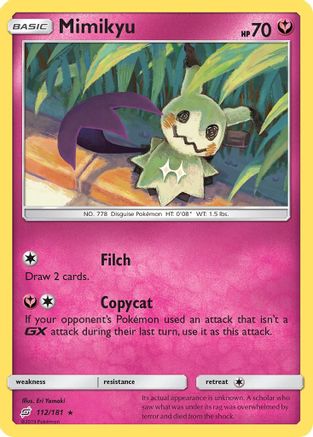 Mimikyu (TEU-112) (Reverse Holofoil)