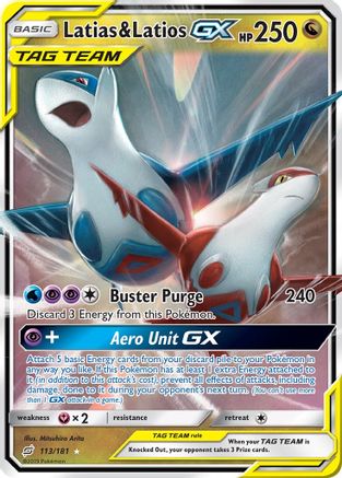 Latias & Latios GX (TEU-113) (Holofoil)
