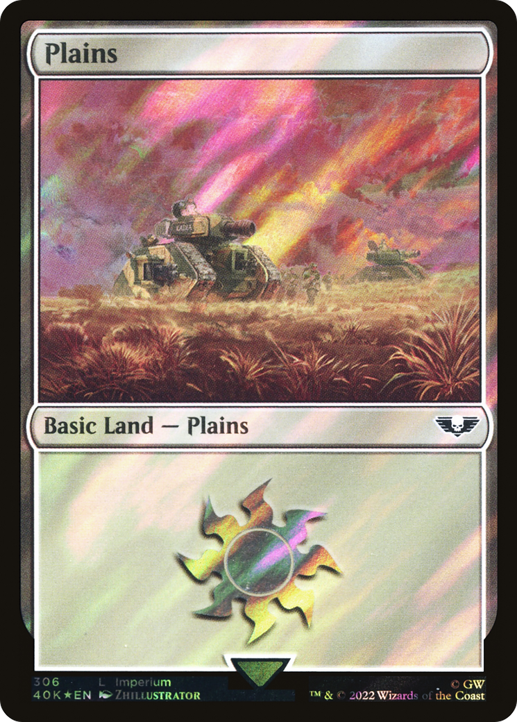 Plains (40K-306★) (Surge Foil)