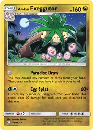 Alolan Exeggutor (115) (TEU-115) (Reverse Holofoil)