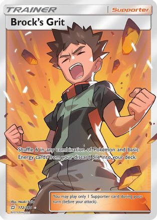Brock's Grit (Full Art) (TEU-172) (Holofoil)