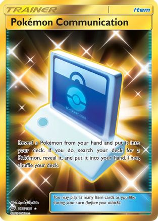 Pokemon Communication (Secret) (TEU-196) (Holofoil)