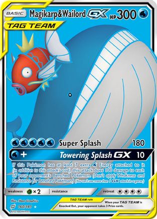Magikarp & Wailord GX (Full Art) (TEU-160) (Holofoil)
