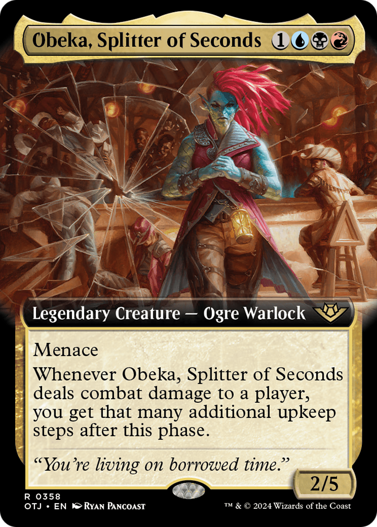 Obeka, Splitter of Seconds (OTJ-358) (Extended Art) (Foil)