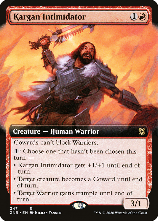 Kargan Intimidator (ZNR-347) (Extended Art) (Foil)