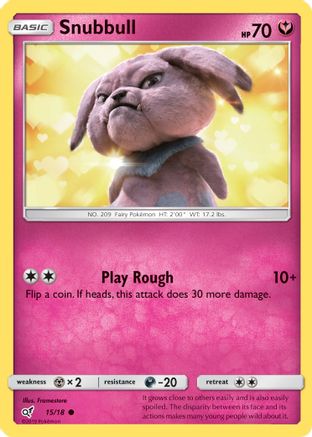 Snubbull (Holo Common) (DET-015) (Holofoil)