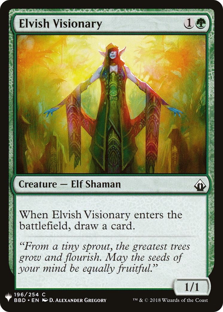 Elvish Visionary (LIST-BBD-196)