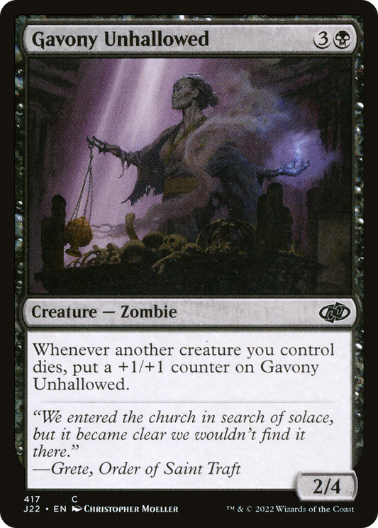 Gavony Unhallowed (J22-417)