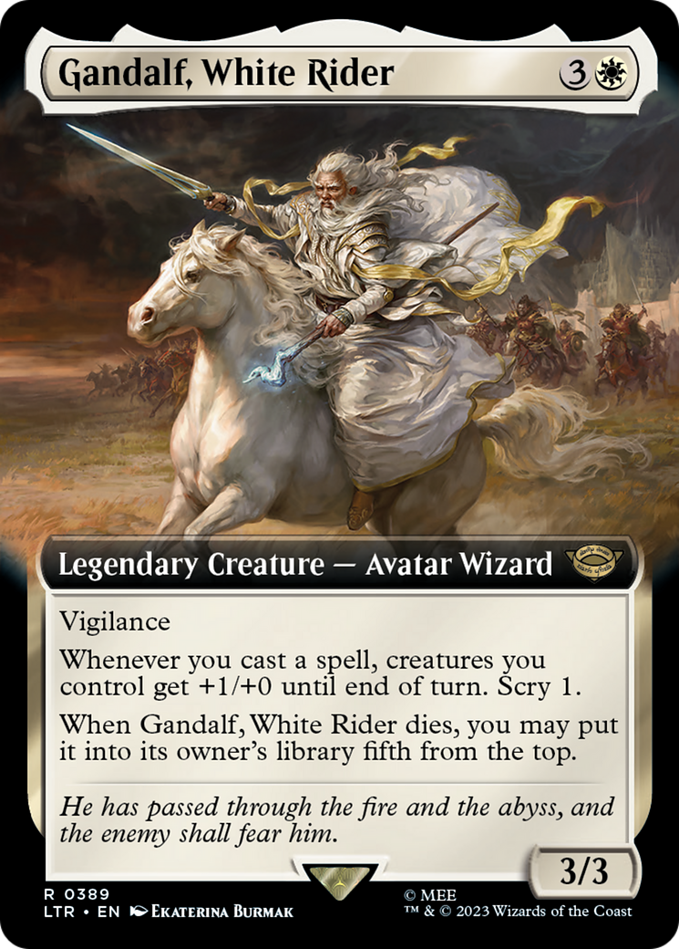 Gandalf, White Rider (LTR-389) (Extended Art)