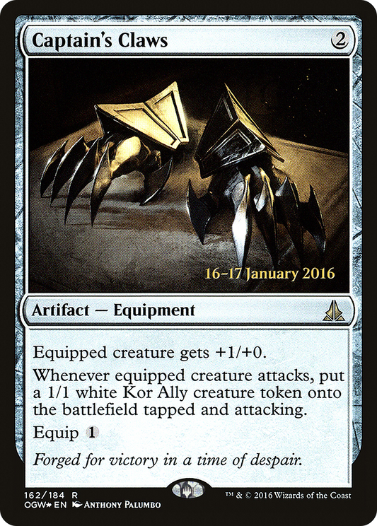 Captain's Claws (PRE-162S) (Foil)