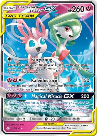 Gardevoir & Sylveon GX (UNB-130) (Holofoil)