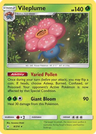 Vileplume (UNB-008) (Holofoil)