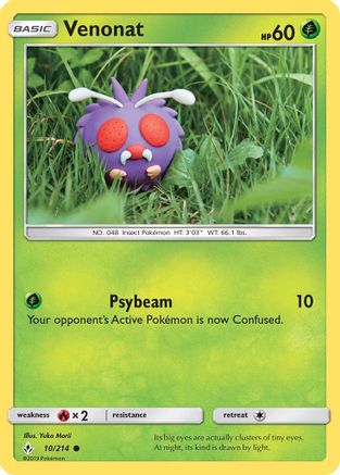 Venonat (10) (UNB-010) (Reverse Holofoil)