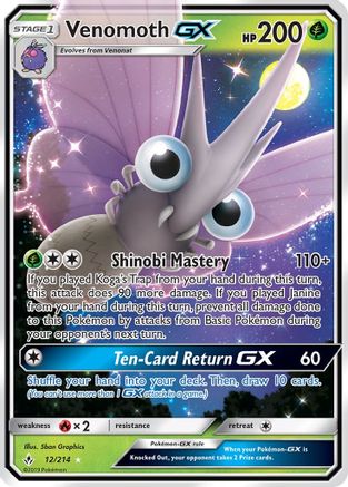 Venomoth GX (UNB-012) (Holofoil)