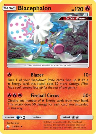 Blacephalon (UNB-032) (Reverse Holofoil)