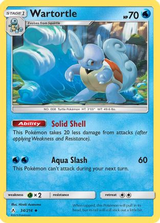 Wartortle (UNB-034) (Reverse Holofoil)