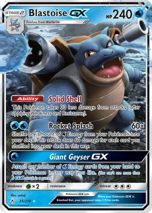 Blastoise GX (UNB-035) (Holofoil)