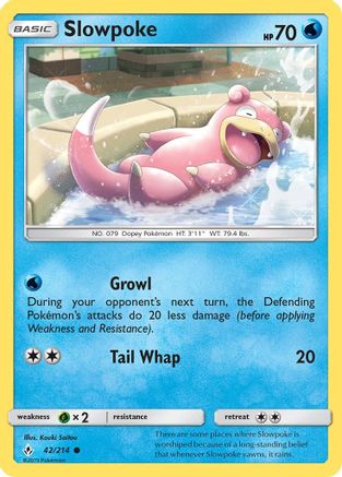 Slowpoke (UNB-042) (Reverse Holofoil)