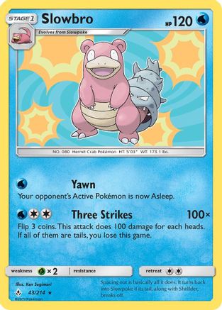 Slowbro (UNB-043) (Reverse Holofoil)
