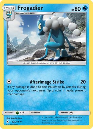 Frogadier (UNB-052) (Reverse Holofoil)