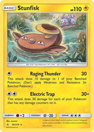 Stunfisk (UNB-056) (Reverse Holofoil)