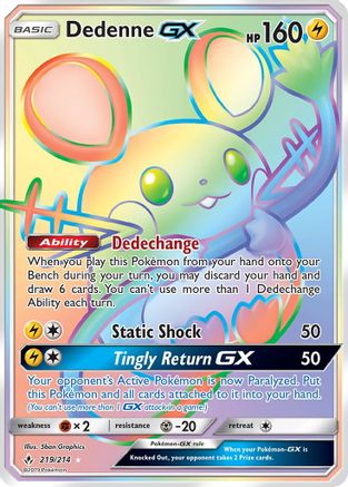 Dedenne GX (Secret) (UNB-) (Holofoil)