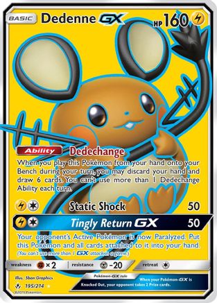 Dedenne GX (Full Art) (UNB-) (Holofoil)