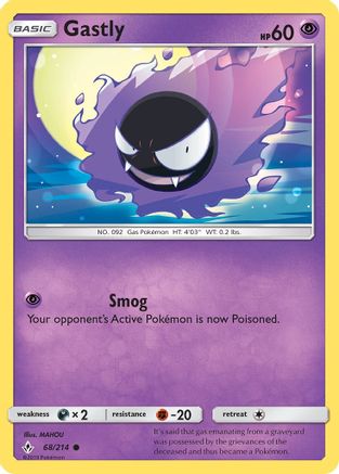 Gastly (68) (UNB-068) (Reverse Holofoil)