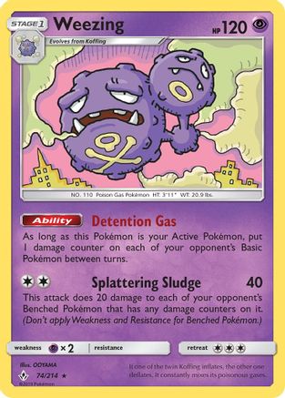 Weezing (UNB-074) (Reverse Holofoil)