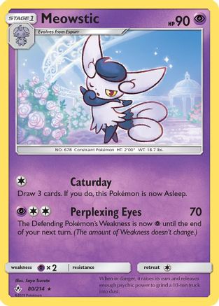 Meowstic (UNB-080) (Reverse Holofoil)