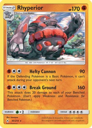 Rhyperior (UNB-095) (Reverse Holofoil)