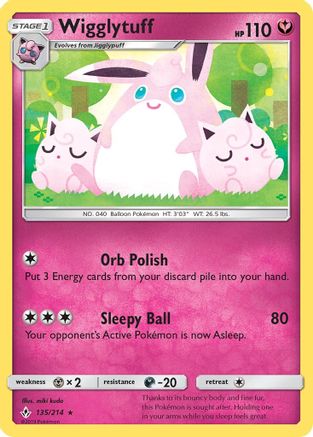 Wigglytuff (UNB-135) (Reverse Holofoil)