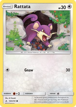Rattata (UNB-143) (Reverse Holofoil)
