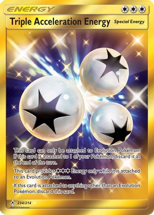Triple Acceleration Energy (Secret) (UNB-234) (Holofoil)
