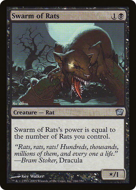 Swarm of Rats (9ED-166★) (Foil)