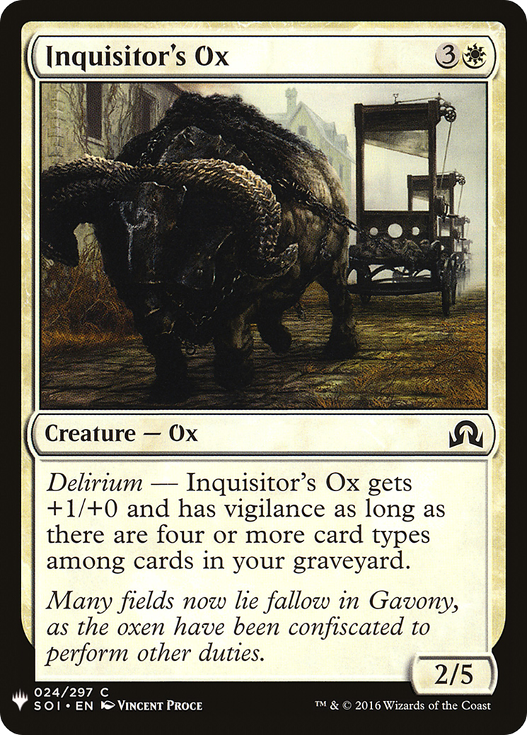 Inquisitor's Ox (LIST-SOI-24)