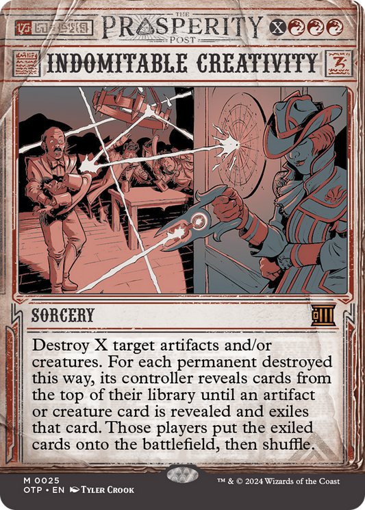 Indomitable Creativity (OTP-025) (Showcase) (Borderless) (Foil)