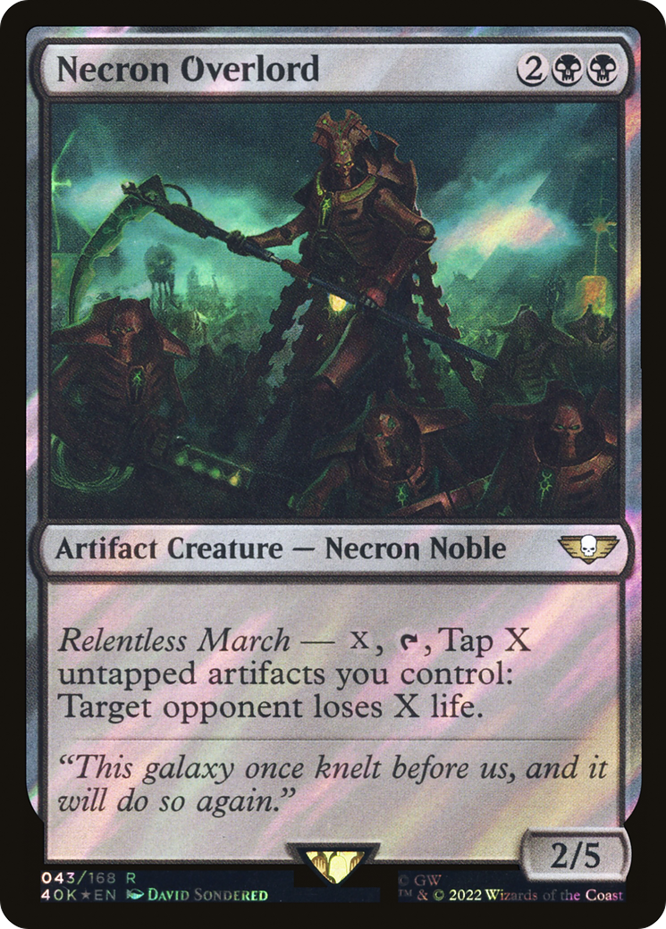 Necron Overlord (40K-43★) (Surge Foil)