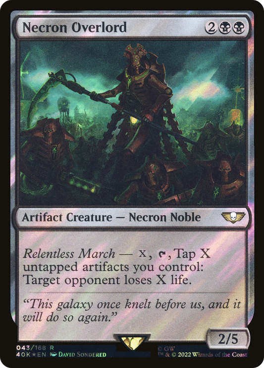 Necron Overlord (40K-43★) (Surge Foil)