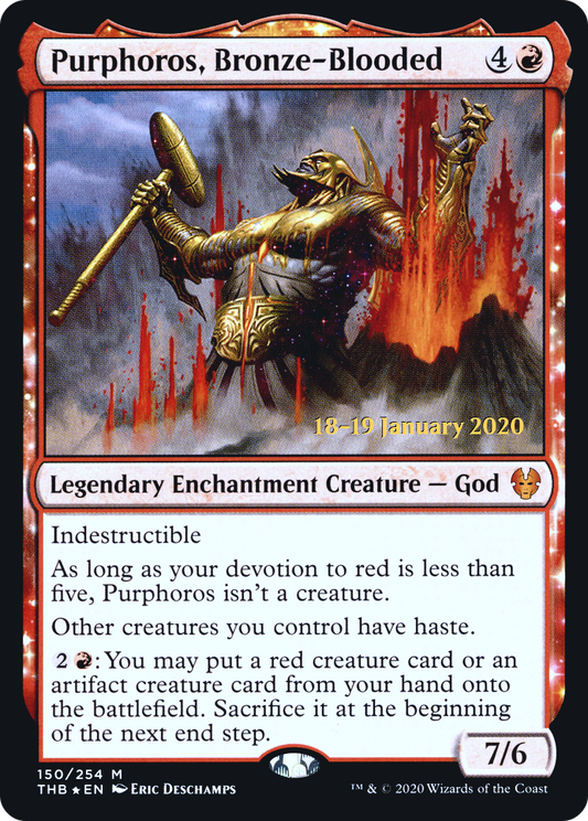 Purphoros, Bronze-Blooded (PRE-150S) (Foil)