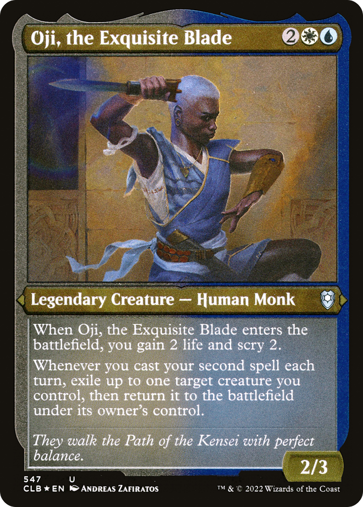 Oji, the Exquisite Blade (CLB-547) (Etched Foil)