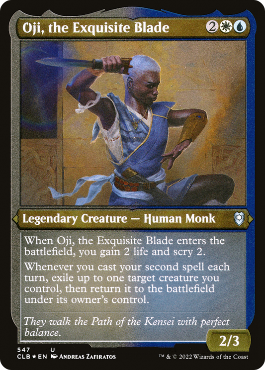 Oji, the Exquisite Blade (CLB-547) (Etched Foil)