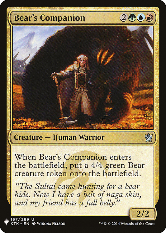 Bear's Companion (LIST-KTK-167)